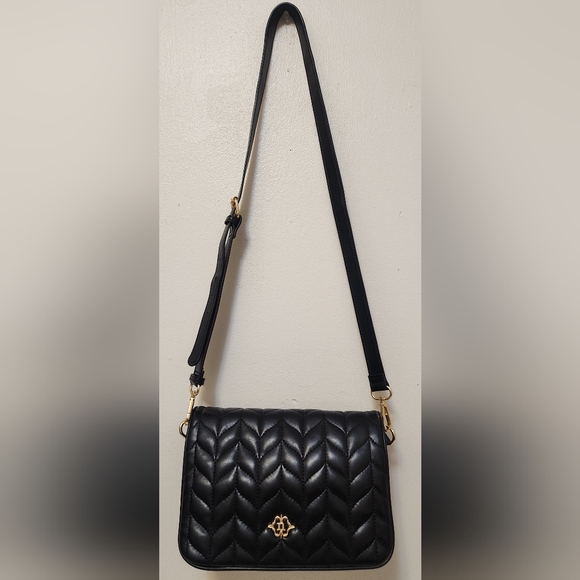 Nanette Lepore Black Quilted Shoulder Bag - Picture 1 of 13